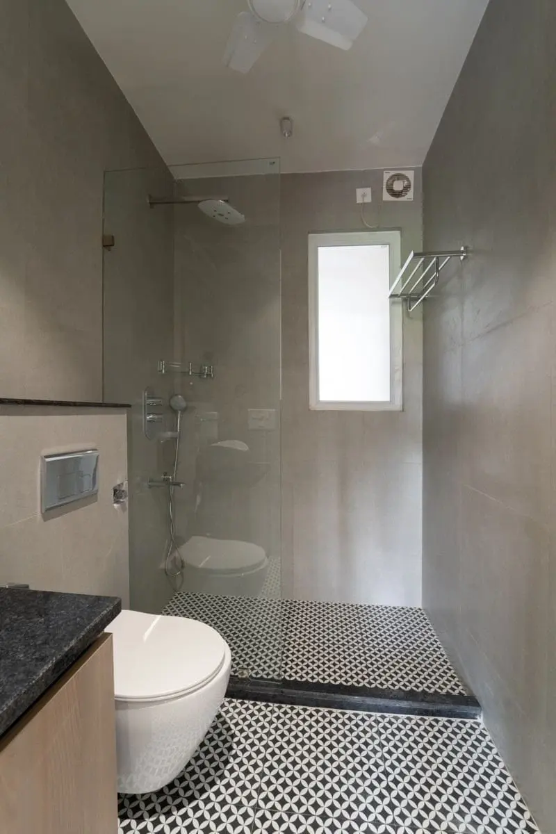 A private bathroom at Commune Anant