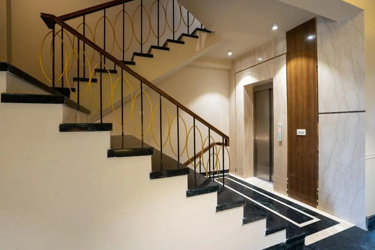 The stairwell at Commune Anant