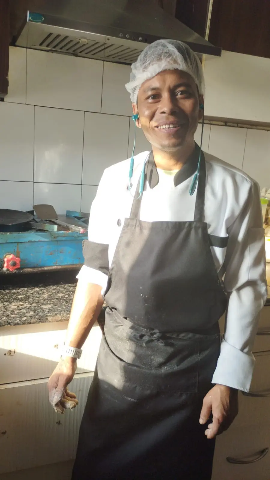 A Commune chef in the kitchen
