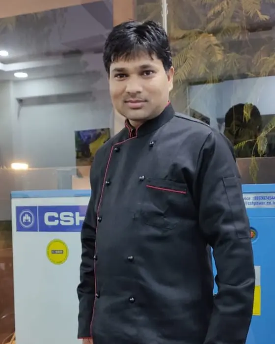 Sanjay Kumar, Head of F&B at Commune, in his chef's jacket