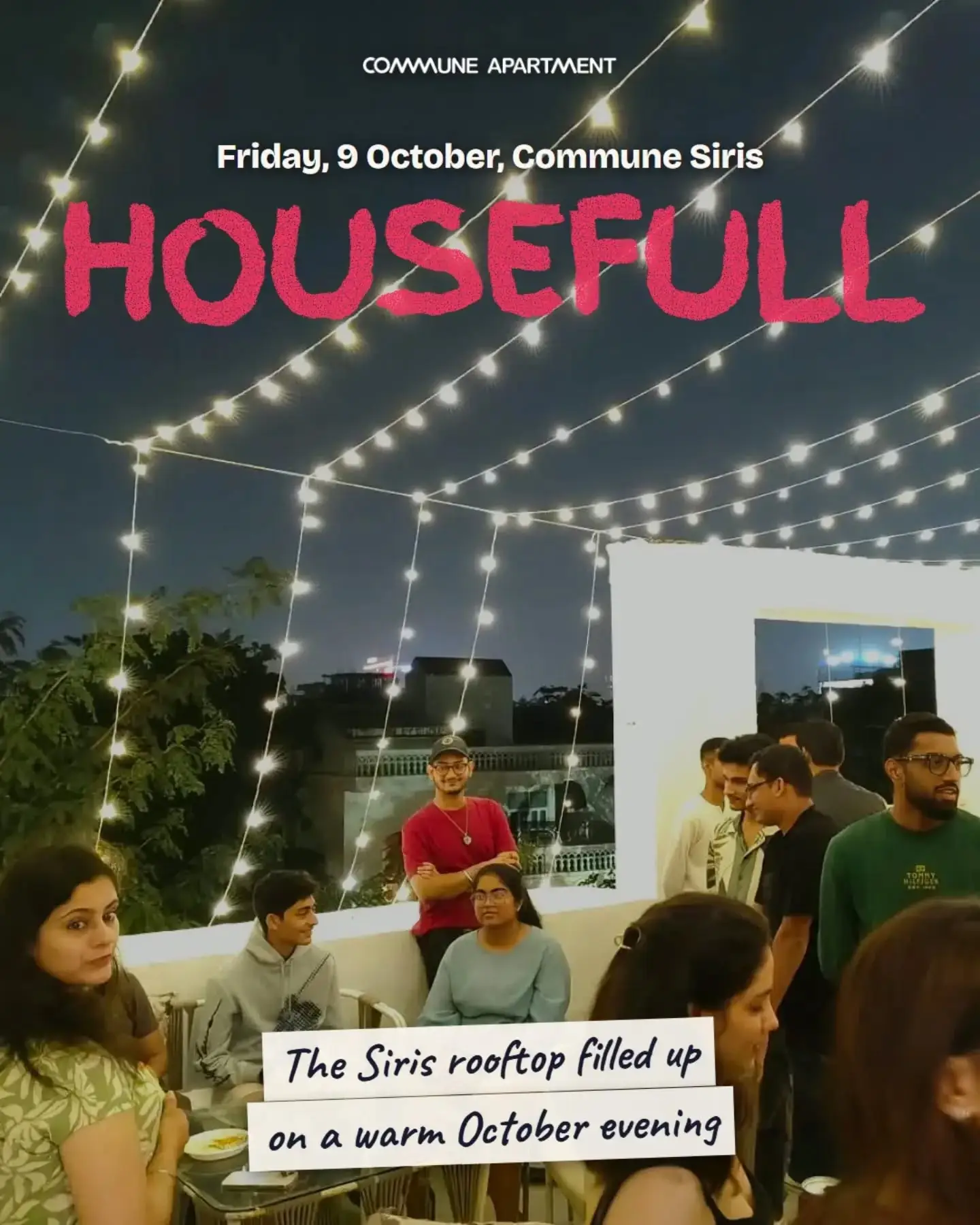Instagram post (first photo) from Commune, 12 October 2026